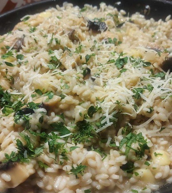 recept / cukkinis-gombás rizottó