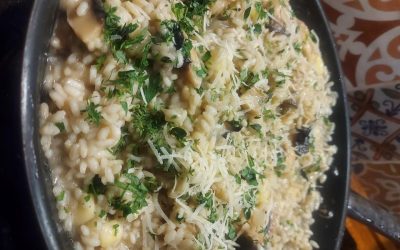 recept / cukkinis-gombás rizottó